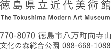 徳島県立近代美術館　770-8070 徳島市八万町向寺山　文化の森総合講演