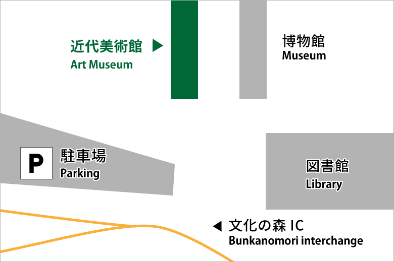 徳島県立近代美術館エリアマップ
