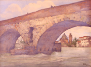 イメージ伊太利ヴェロナの古橋　三宅克己