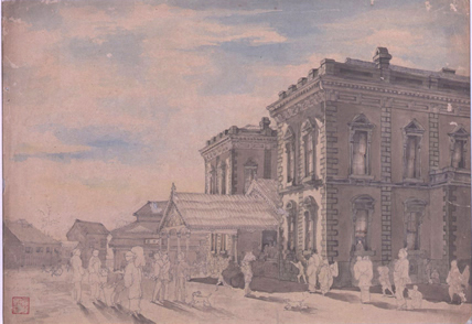 【守住勇魚〈新橋停車場風景〉】